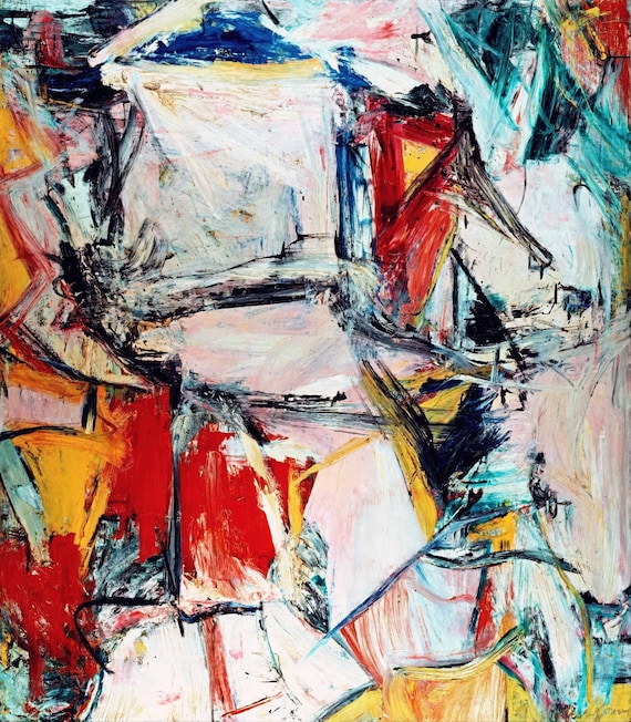 ウィレム・デ・クーニング・インターチェンジ絵画複製 – ジクレー