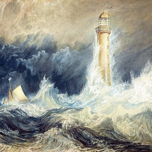 Bell Rock Lighthouse Painting by Joseph Mallord William Turner Reproduction