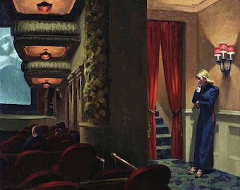 New York Movie Painting by Edward Hopper Art Reproduction