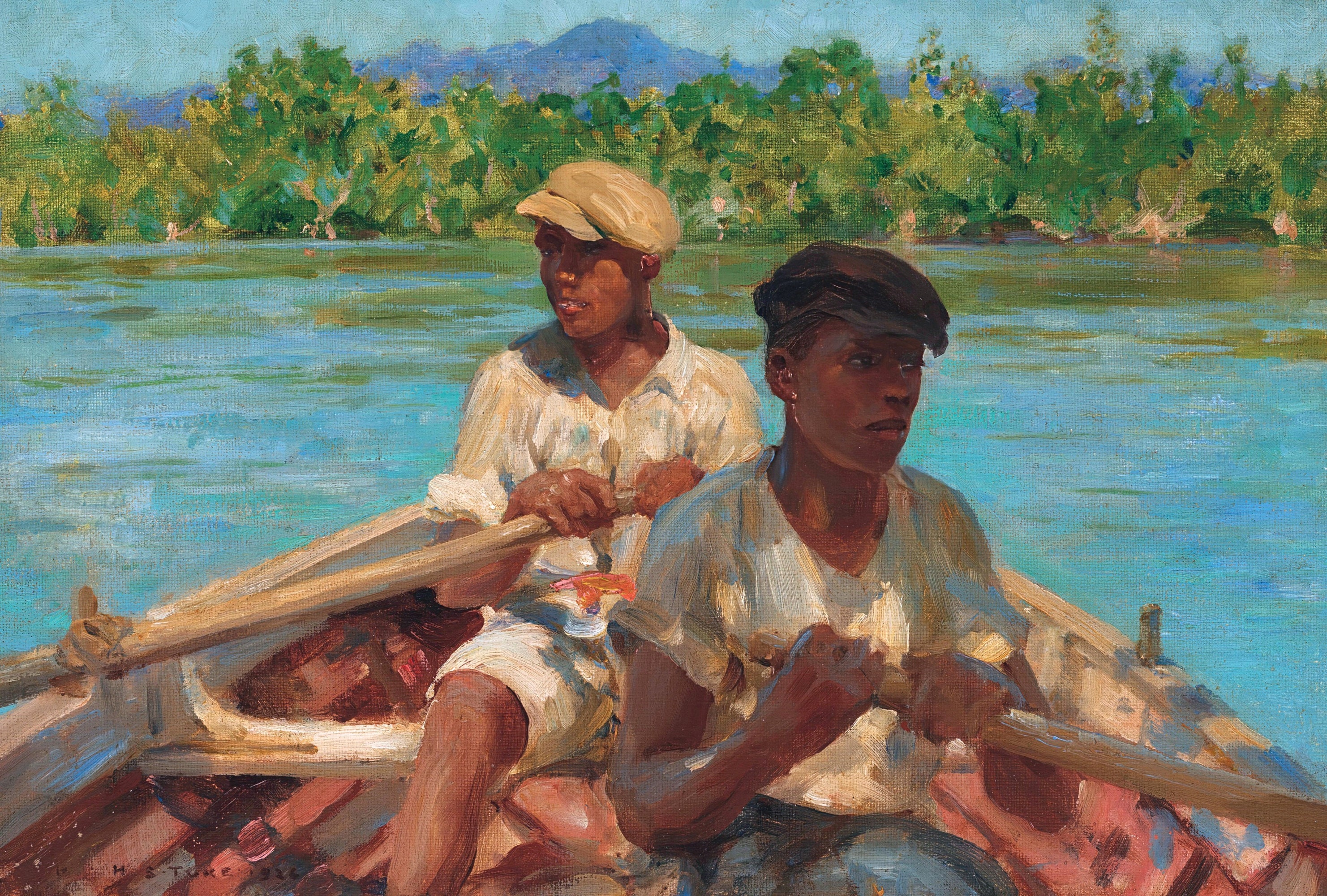 Boatmen Painting 