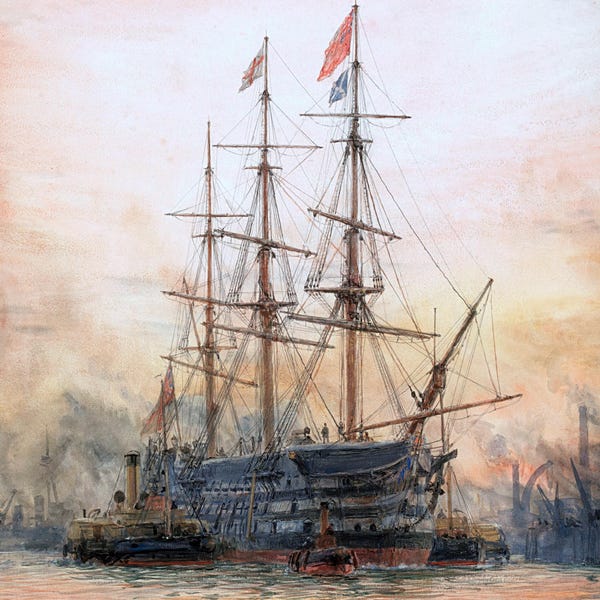 William Lionel Wyllie Last Journey of Victory Painting Reproduction – Giclée Canvas/Paper/Stretched
