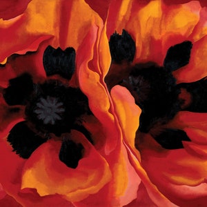 Oriental Poppies Painting by Georgia O'Keeffe Art Reproduction