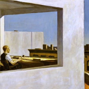 Office in a Small City Painting by Edward Hopper Art Reproduction image 1