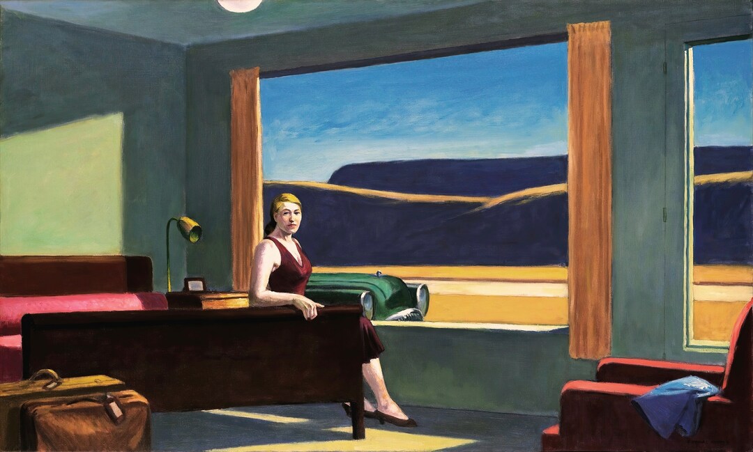 Western Motel Gemälde von Edward Hopper Kunst Reproduktion - Etsy.de