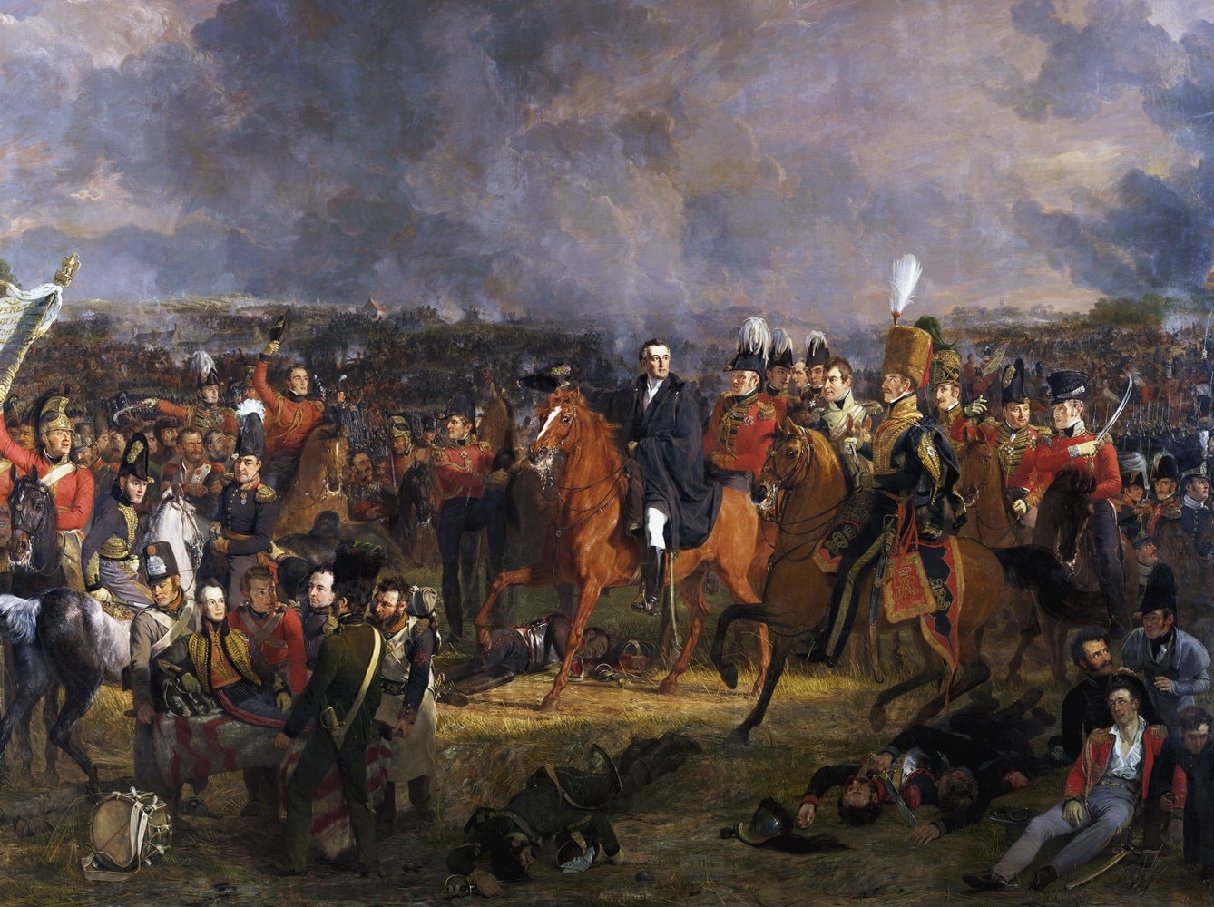 The Battle of Waterloo Painting by Jan Willem Pieneman Art Etsy