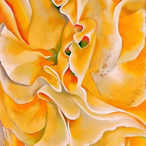Yellow Sweet Peas Painting by Georgia OKeeffe Art Reproduction image 1