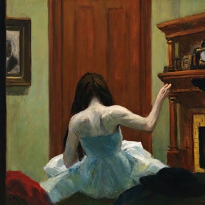 New York Interior Painting by Edward Hopper Reproduction