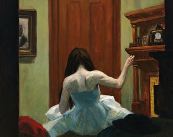 Pintura interior de Nueva York por Edward Hopper Reproduction