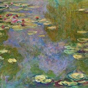 Water Lilies Painting by Claude Oscar Monet Reproduction