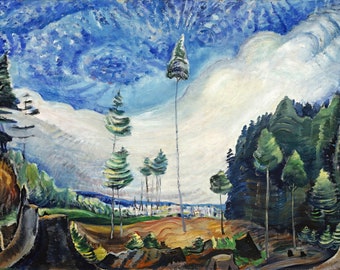 Loggers Culls Painting by Emily Carr Reproduction