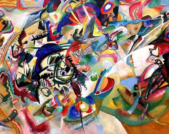 Composition VII Painting by Wassily Kandinsky Art Reproduction