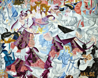 ジーノ・セヴェリーニ「ダイナミックなヒエログリフ絵画」複製画