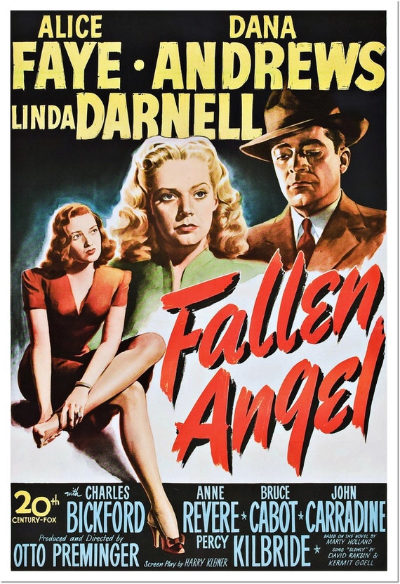 Fallen Angel Movie Poster Reproduction - Etsy