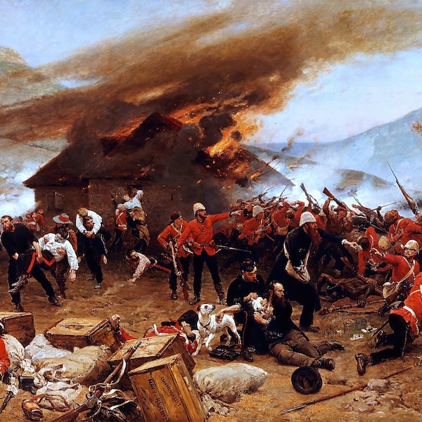 The Defence of Rorke's Drift Painting by Alphonse de Neuville Art Reproduction
