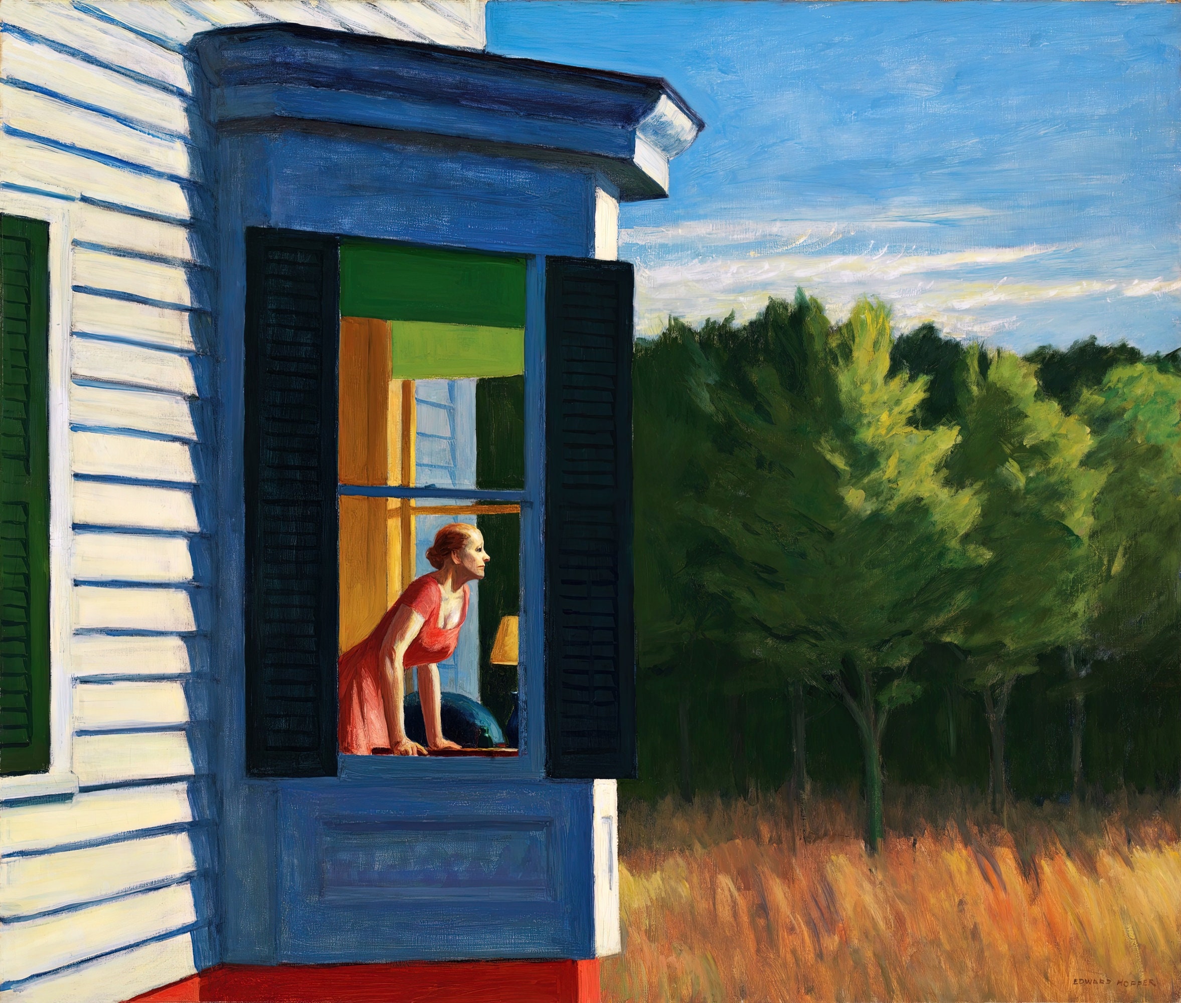 Cape Cod Morning Painting by Edward Hopper Art Reproduction Etsy