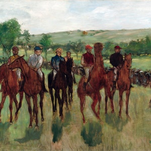 The Riders Painting by Edgar Degas Reproduction