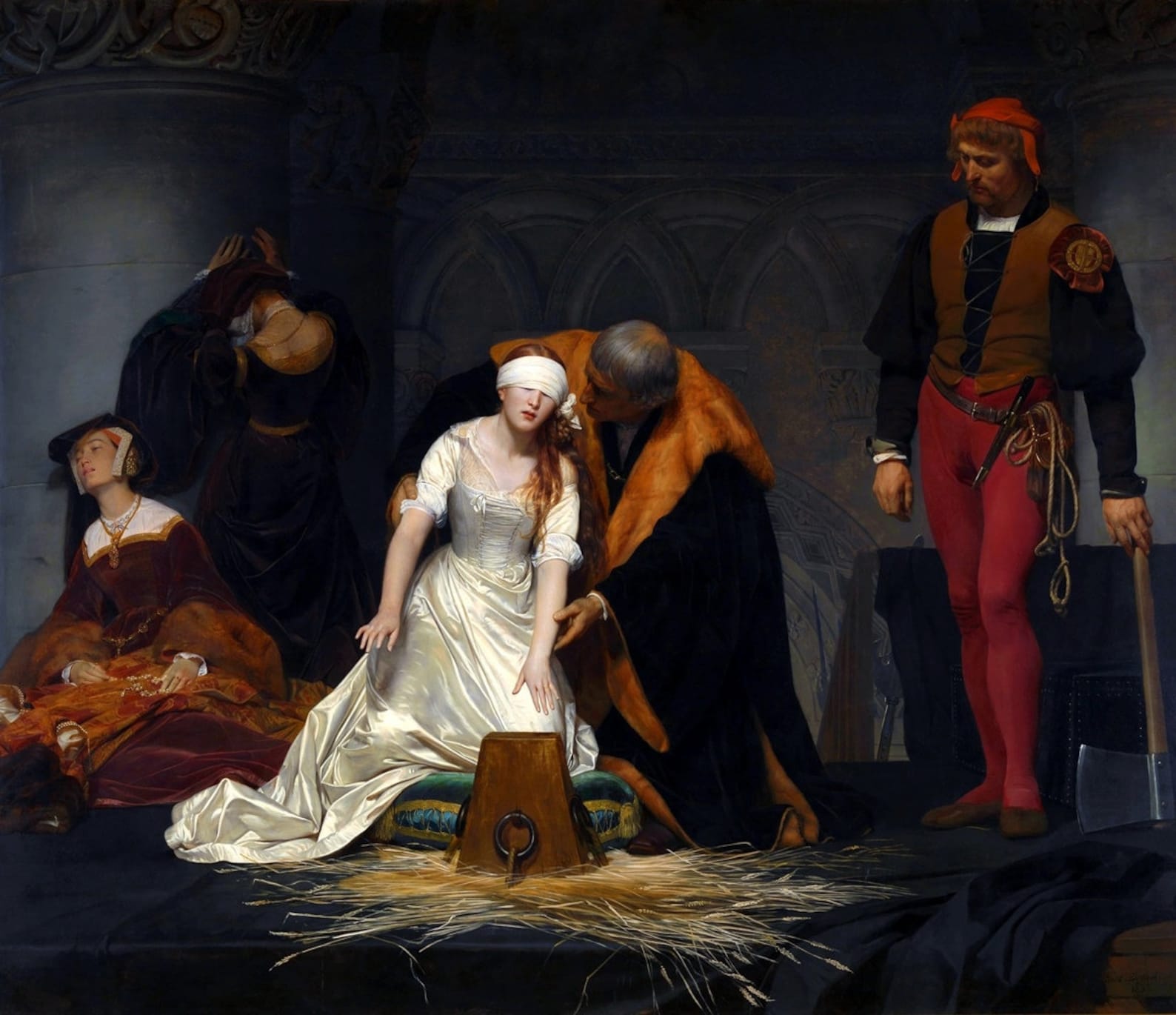 Execution Of Lady Jane Grey Painting by Paul Delaroche Art Etsy