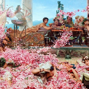 The Roses of Heliogabalus Painting by Lawrence Alma-Tadema Reproduction