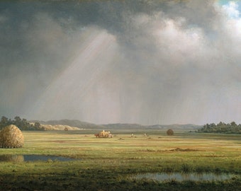 Newburyport Meadows Peinture de Martin Johnson Heade Reproduction