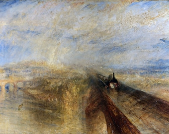 Lluvia, vapor y velocidad Pintura del ferrocarril occidental por Joseph Mallord William Turner Reproducción