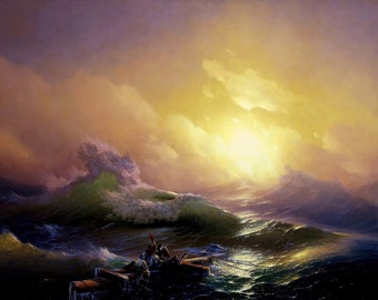 The Ninth Wave Painting by Ivan Aivazovsky Art Reproduction