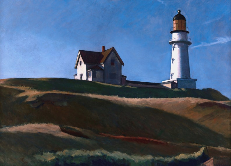 Lighthouse Hill Painting by Edward Hopper Art Reproduction