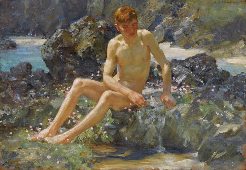 nude male rocks art Latina round ass