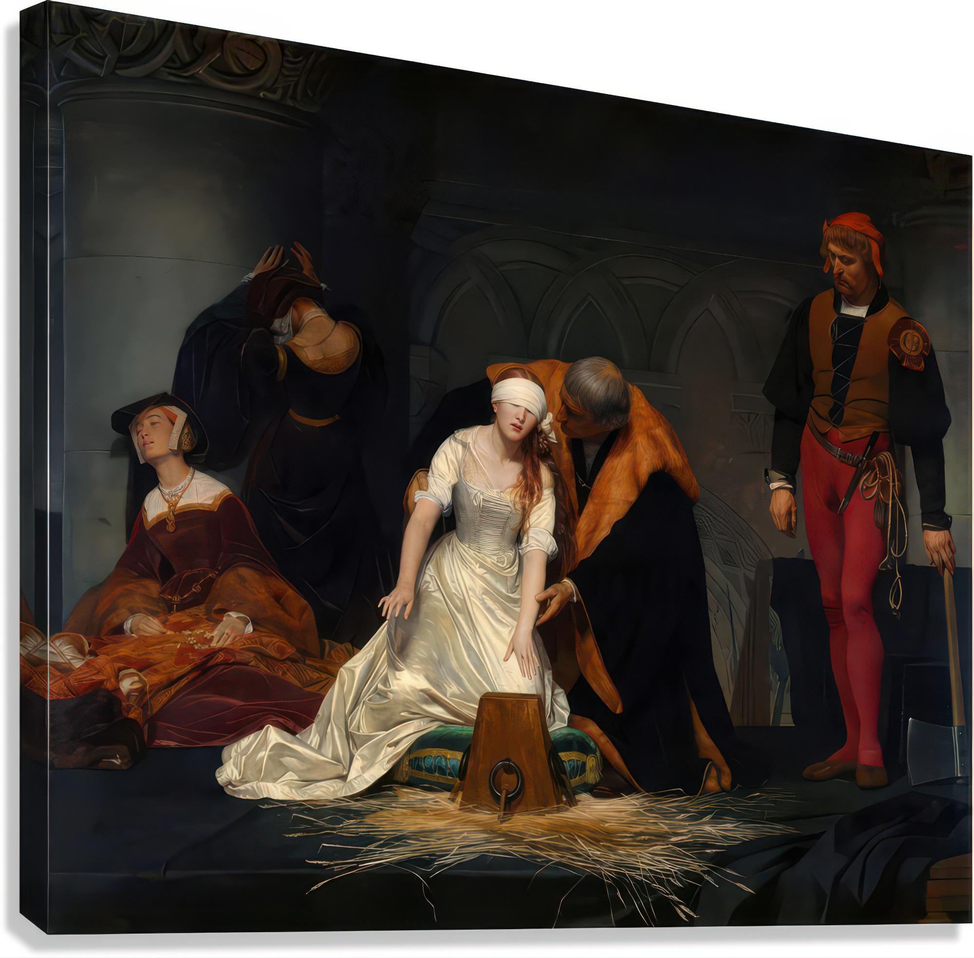ポール・ドラローシュの処刑 レディ・ジェーン・グレイ 絵画複製