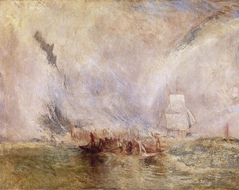 Peinture des baleiniers par Joseph Mallord William Turner Reproduction