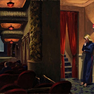 New York Movie Painting by Edward Hopper Art Reproduction