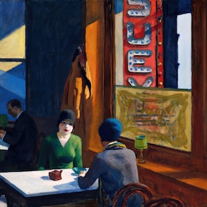 Chop Suey Painting by Edward Hopper Art Reproduction