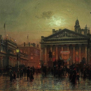 The Royal Exchange, London Gemälde von Louis Hubbard Grimshaw Reproduktion