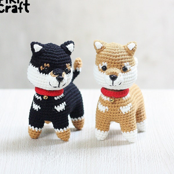Mochi le Shiba Inu Amigurumi Patron de chien au crochet PDF. Modèles amigurumi au crochet pour chiots et chiens.