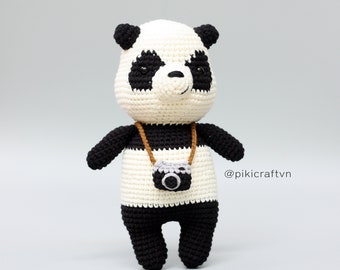 Panda Bear Amigurumi Crochet Pattern PDF . Crochet Patterns. Instant Download