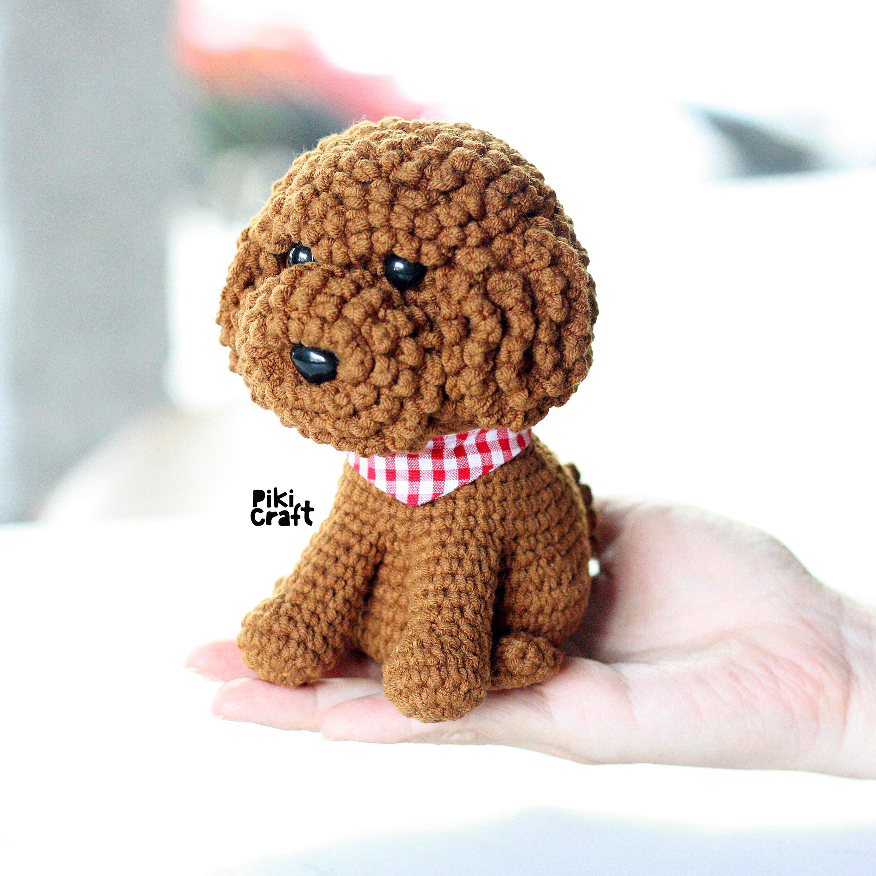 【返品不可】 ハンドメイド No.1214 モチーフあみぐるみ 小賢しい わんこ 犬 その他