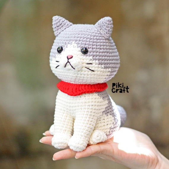 Amigurumi Crochet Kitten Pattern. Charcoal the Bicolor Cat Amigurumi Pattern. Cute Kitten Cat Crochet Amigurumi Patterns. Etsy