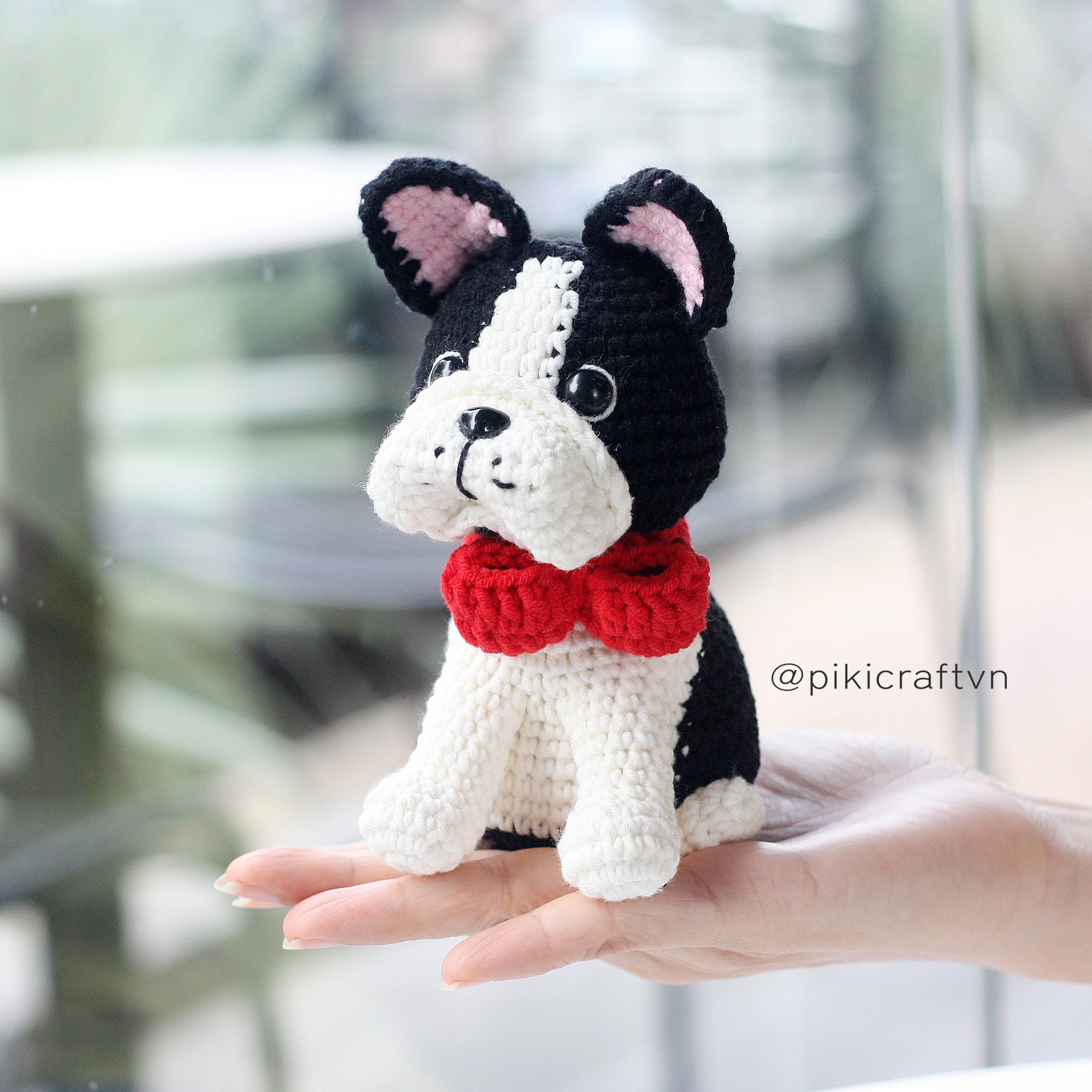 Frankie the French Bulldog Amigurumi Crochet Pattern PDF. | Etsy