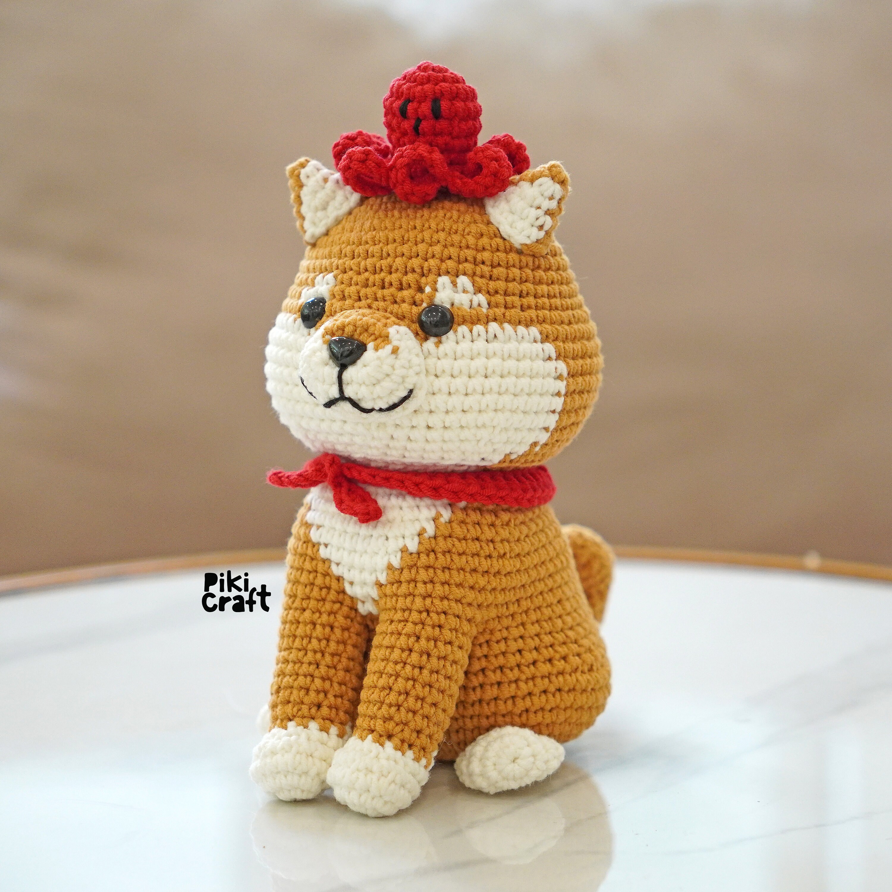 ペコ様の専用ページ_柴犬　編みぐるみ　キーホルダー　うさぎちゃん　ハンドメイド 柴犬キーホルダー - かぎ針編みパターン - 柴あみぐるみ