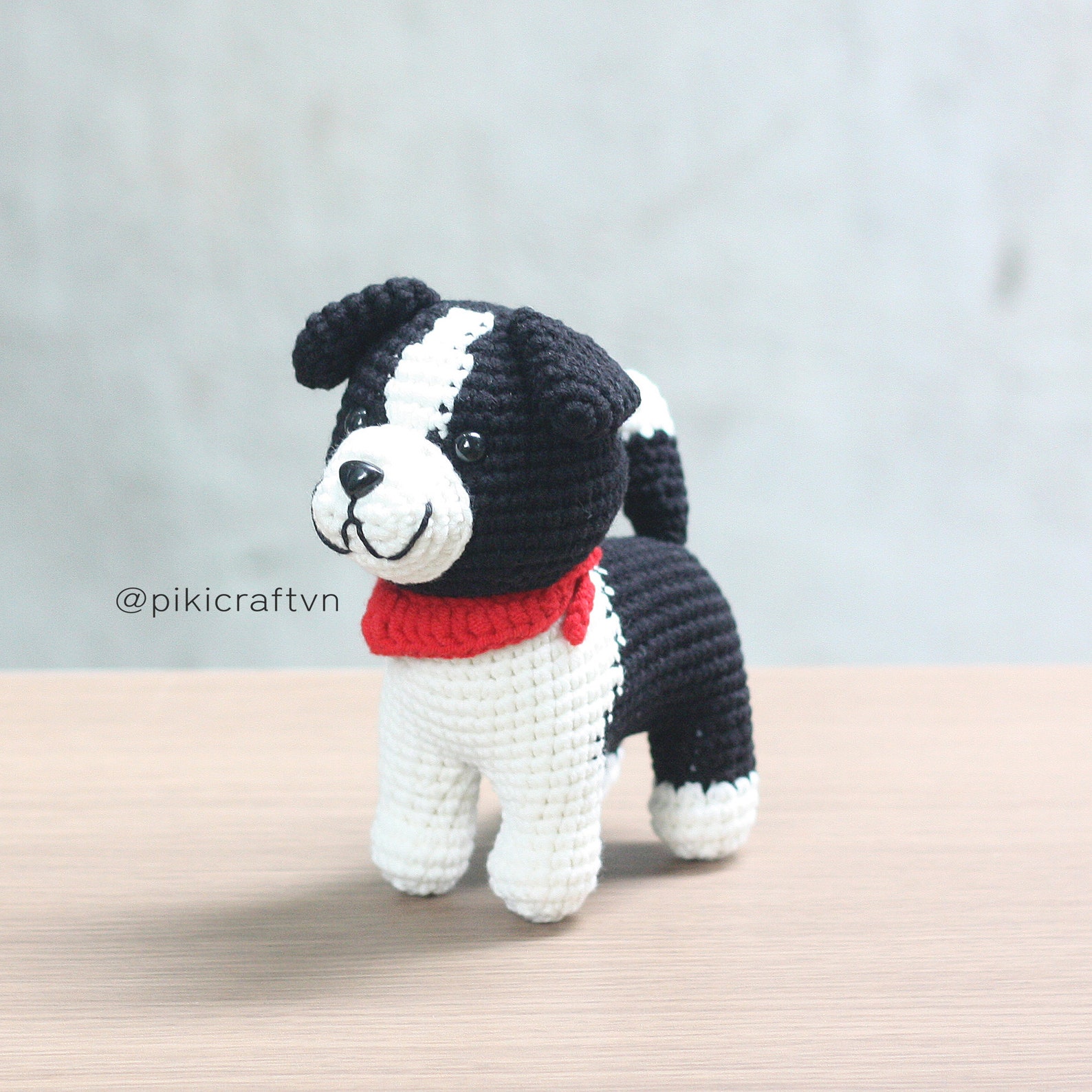 Shadow the Border Collie Amigurumi Crochet Pattern PDF. Puppy Etsy