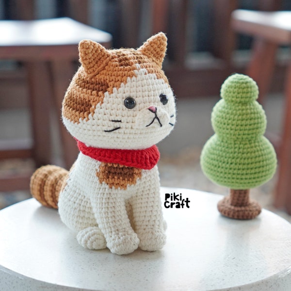 Ginger the Tabby Cat amigurumi pattern. Amigurumi Crochet Kitten Patterns.(Crochet level: intermediate and above)