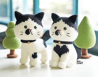 Patron au crochet pour chats British Shorthair : chatons Amigurumi (téléchargement numérique)
