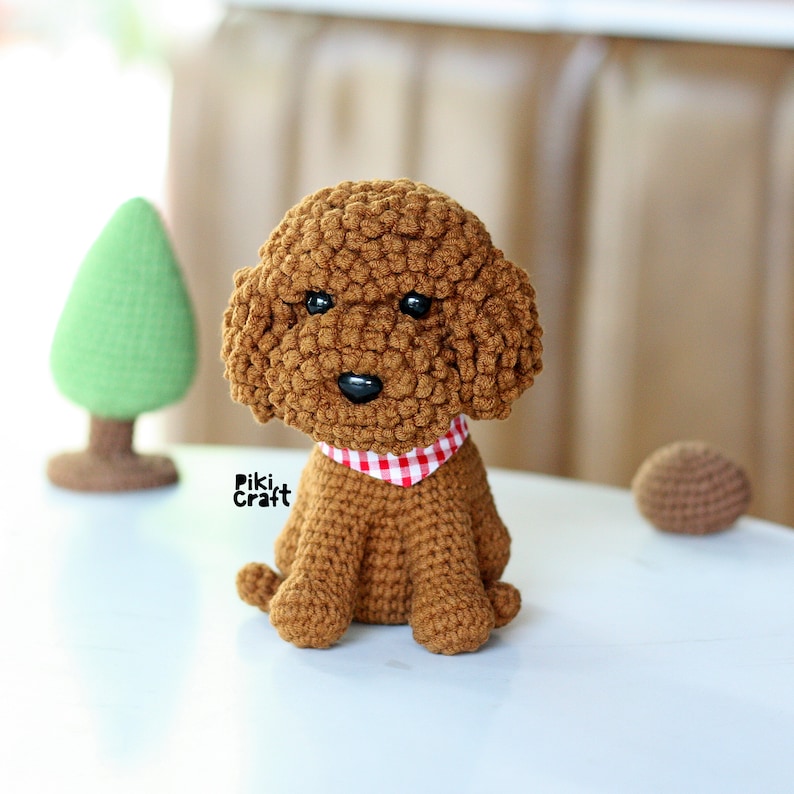 Crochet Puppy Pattern: Amigurumi Toy Poodle (PDF Pattern) image 1