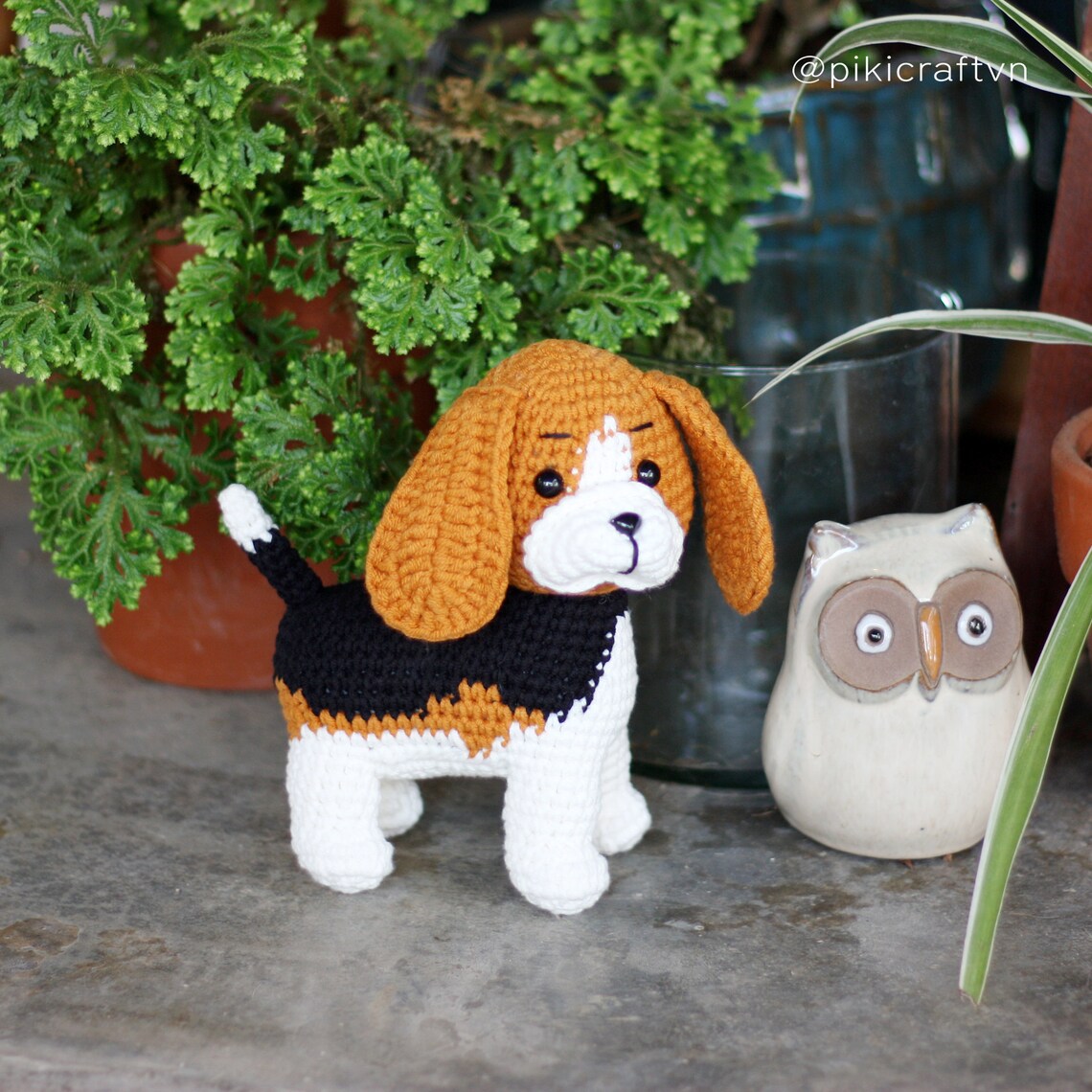 Frenchie & Beagle Amigurumi Crochet Pattern PDF. Puppy Dog Etsy