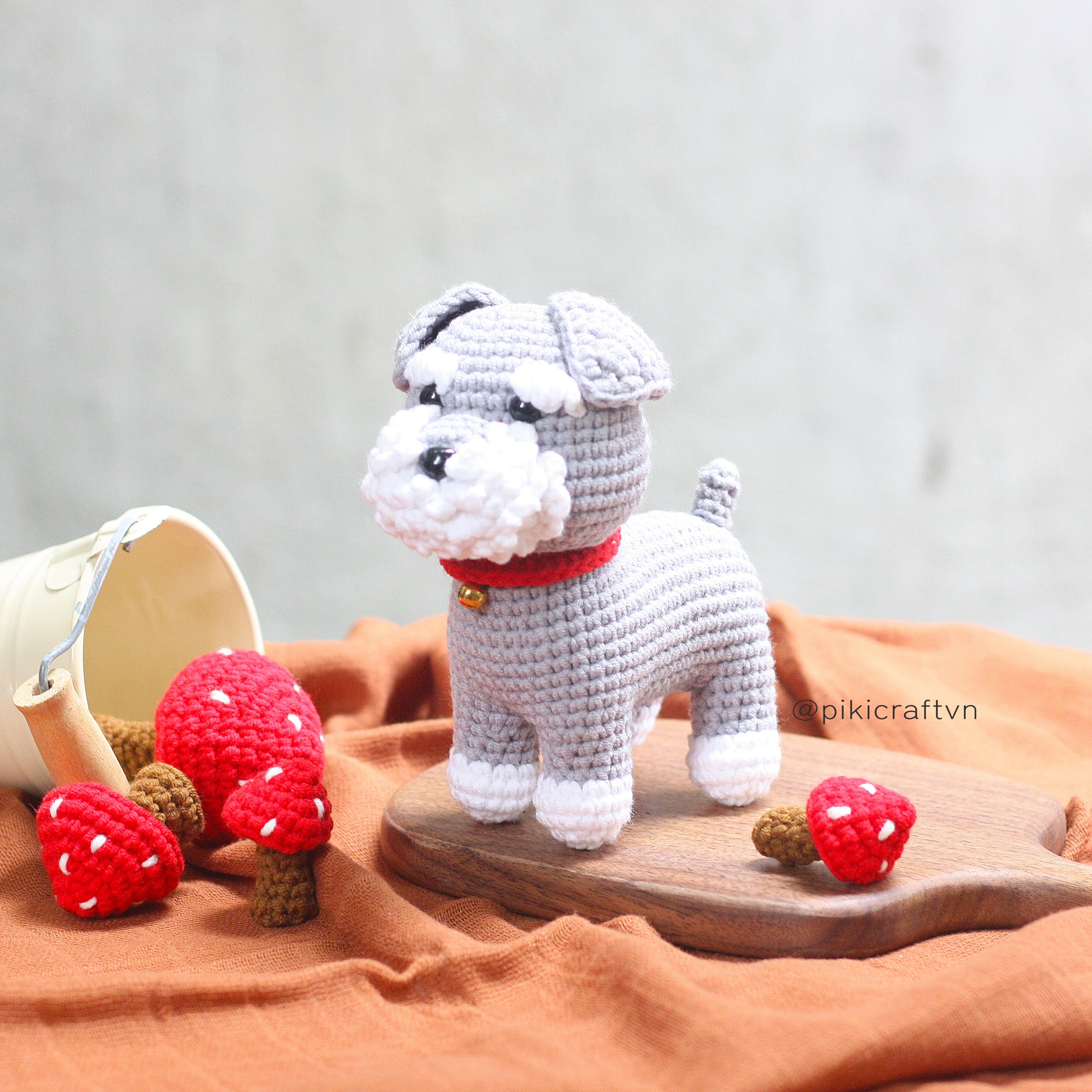 ミニシュナウザーのかぎ針編みパターン: あみぐるみ子犬 (PDF) - Etsy 日本