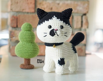 Amigurumi Crochet Kitten Patterns. Puffin British Shorthair Cat amigurumi pattern.(Crochet level: intermediate and above)