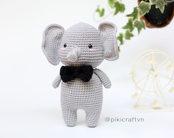 Andy The Elephant Amigurumi Crochet Pattern PDF. Elephant. Crochet Toys Pattern. Instant Download