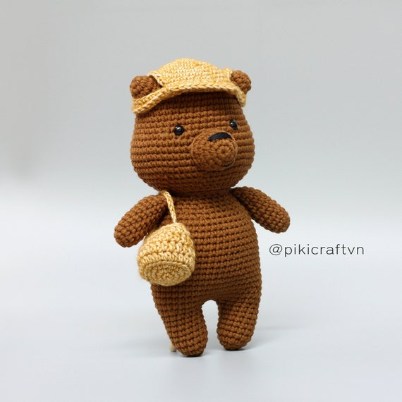 Brown Bear Amigurumi Crochet Pattern PDF . Crochet Patterns