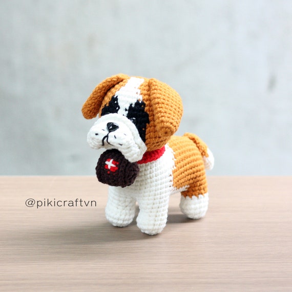 セントバーナード犬の編みぐるみ編み図（PDF） - Etsy 日本