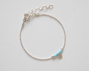 Baby / children, girl, boy bracelet - Cute minimalist baby bracelet - star bracelet -sterling silver baby bracelet -baby gift -children gift