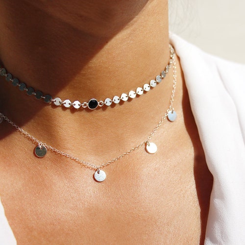 Set of 2 Sterling Silver Necklaces 
